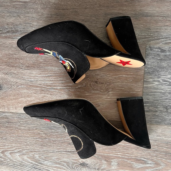 Anna Sui x INC Cowgirl Mules - Picture 3 of 4